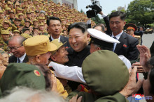 Líder KĽDR Kim Čong-un. FOTO: Reuters