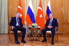&lt;p&gt;Ruský prezident Vladimir Putin a turecký prezident Recep Tayyip Erdogan. FOTO: Reuters&lt;/p&gt;