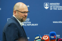 Minister hospodárstva Richard Sulík (SaS) počas tlačovej konferencie k aktuálnej situácii s plynom na Slovensku. FOTO: TASR/Jaroslav Novák