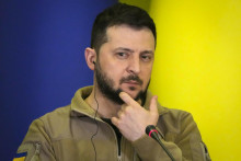 <p>Ukrajinský prezident Volodymyr Zelenskyj. FOTO: TASR/AP</p>
