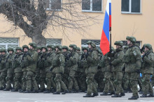 Príslušníci ruskej armády. FOTO: Reuters