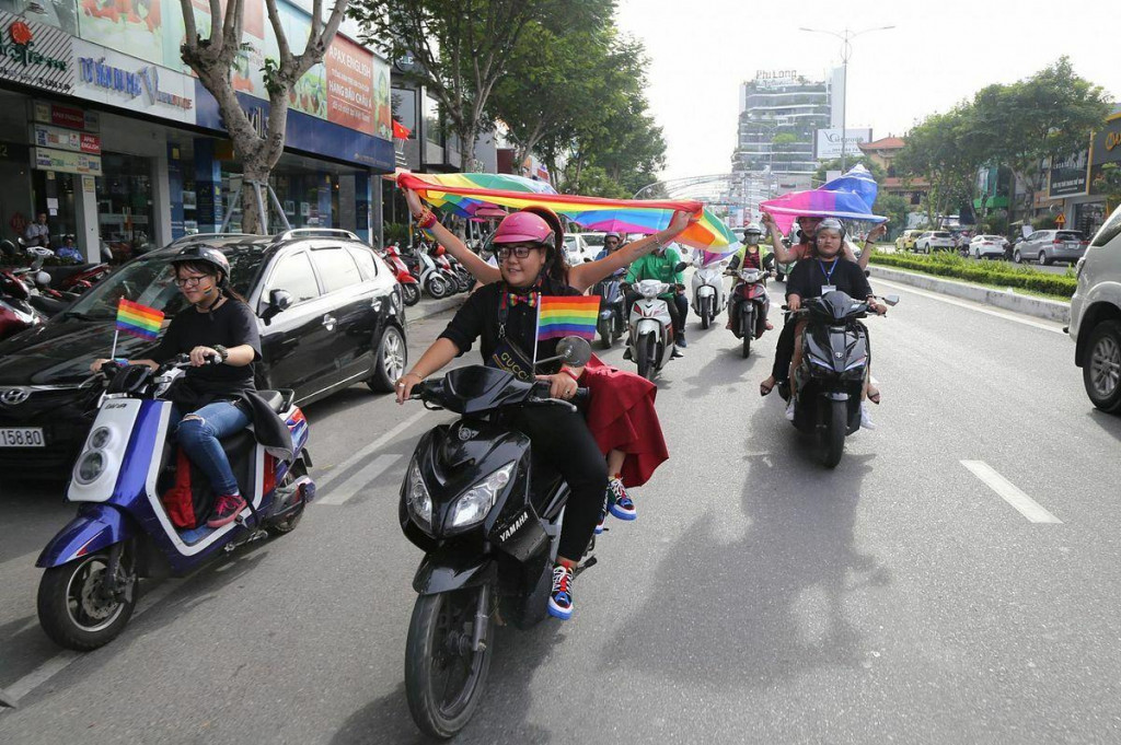 Vietnamský pride v meste Hanoj. SNÍMKA: AFP