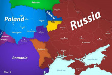 Ruský exprezident Dmitrij Medvedev zverejnil novú mapu, ktorá má vykresľovať budúce hranice Ukrajiny. FOTO: Telegram/Dmitrij Medvedev

 


