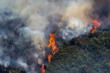 Lesný požiar na východe Španielska. FOTO: TASR/AP

