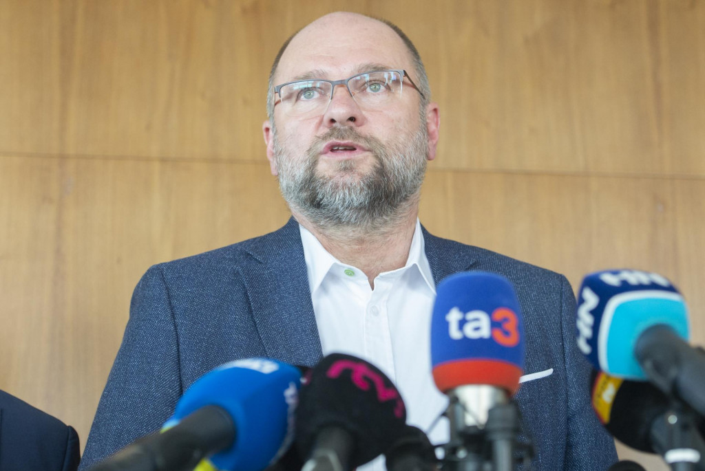 Predseda SaS a vicepremi&eacute;r Richard Sul&iacute;k. FOTO: TASR/Martin Baumann