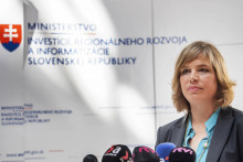 Na snímke podpredsedníčka vlády a ministerka investícií, regionálneho rozvoja a informatizácie Veronika Remišová. FOTO: TASR/M. Baumann