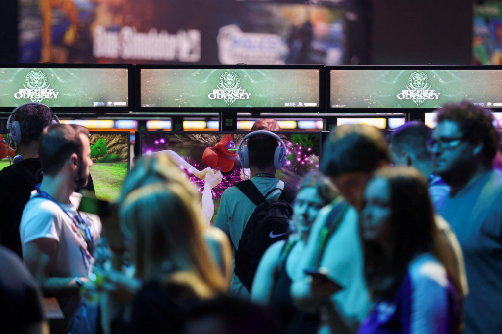 Ukážkový deň pred veľtrhom digitálnych hier Gamescom v Kolíne nad Rýnom v Nemecku. FOTO: Reuters