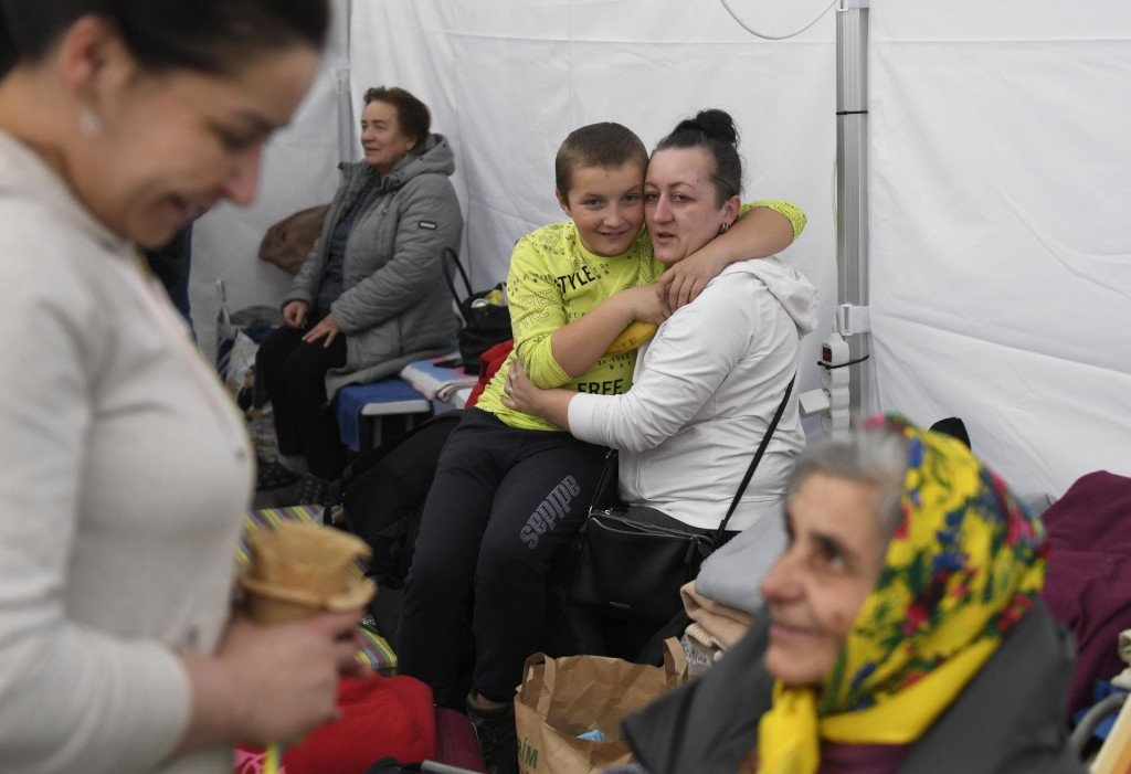 Vojnoví utečenci z Ukrajiny. FOTO: Franti�šek Iván
