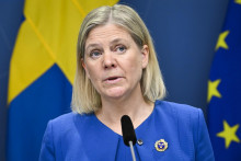Švédska premiérka Magdalena Anderssonová. FOTO: Henrik Montgomery