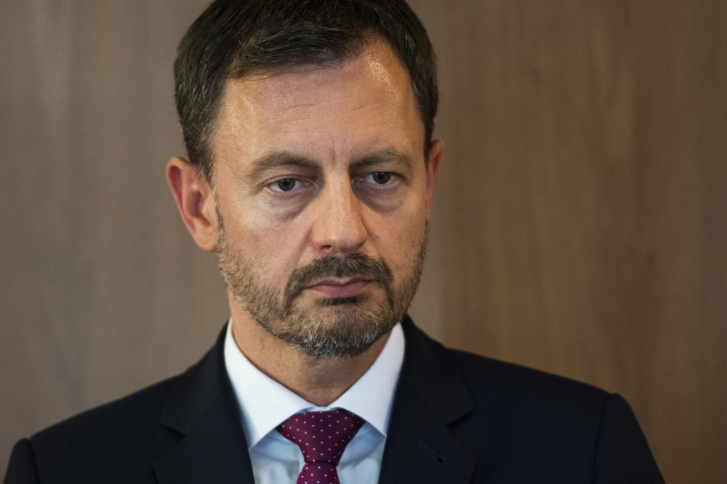 Predseda vl&aacute;dy Eduard Heger (OĽaNO). FOTO: TASR/Jaroslav Nov&aacute;k