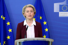 JB 63 Brusel - Predsedníčka Európskej komisie Ursula von der Leyenová. FOTO: TASR/AP