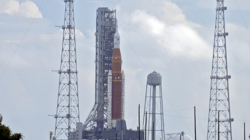 Superťažká nosná raketa Space Launch System. FOTO: TASR/AP


