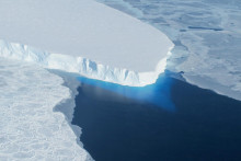 Takto vyzeral ľadovec Thwaites v roku 2014.