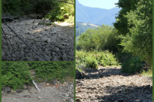 Ani rieky na Slovensku sa nevyhli suchu a niektoré korytá nahradili kamenné cesty.