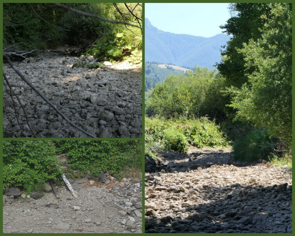 Ani rieky na Slovensku sa nevyhli suchu a niektoré korytá nahradili kamenné cesty.
