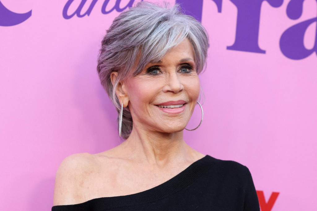 FILE PHOTO: Cast member Jane Fonda attends a special event for the television series ”Grace and Frankie” in Los Angeles, California, U.S., April 23, 2022. REUTERS/Mario Anzuoni/File Photo