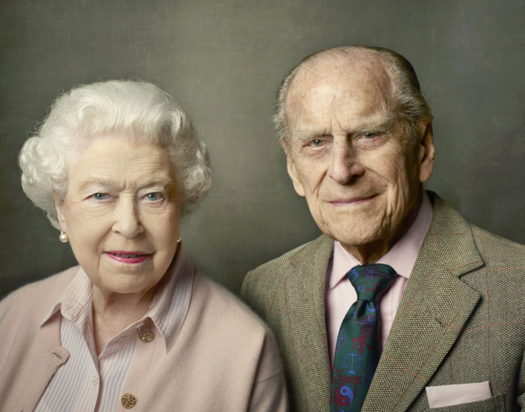 Kráľovná Alžbeta II. a princ Philip (2016).