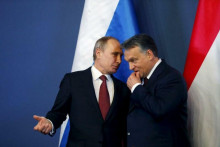 Viktor Orbán a Vladimir Putin. FOTO: Reuters