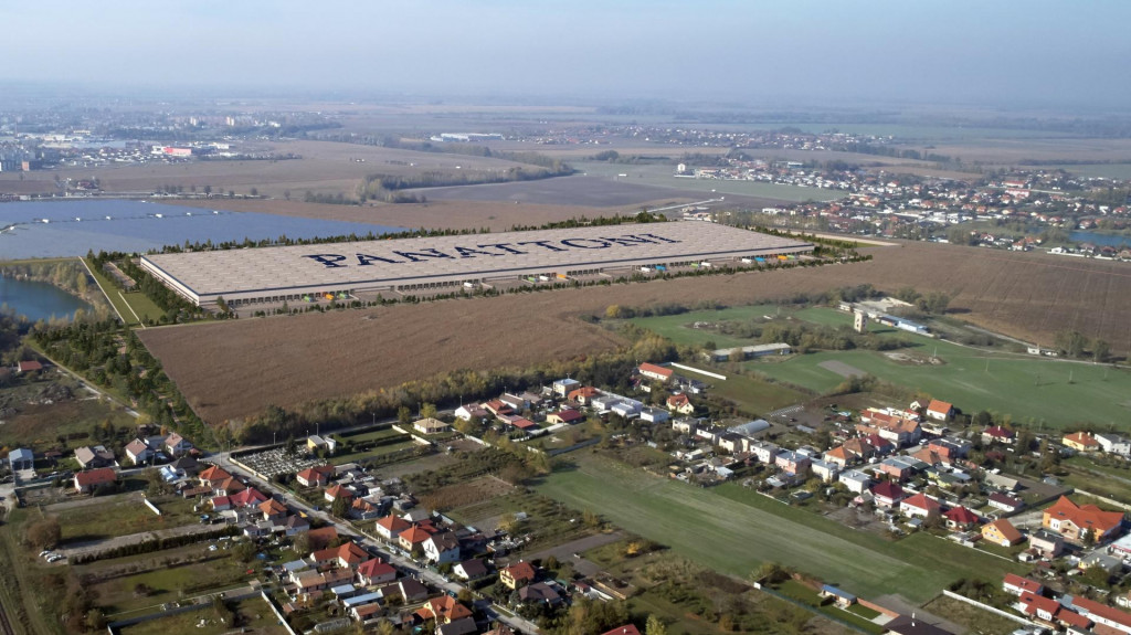 Vizualiz&aacute;cia, akoby mala vyzerať nov&aacute; hala v logistickom parku pri Dunajskej Strede. FOTO: Panattoni Slovakia