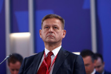 Generálny riaditeľ ruského národného systému platobných kariet Vladimir Komlev.  FOTO: Reuters