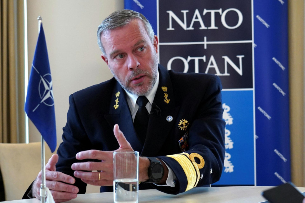 Predseda Vojenského výboru NATO admirál Rob Bauer. FOTO: REUTERS