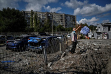 Zničené oblasti na Ukrajine. FOTO: Reuters