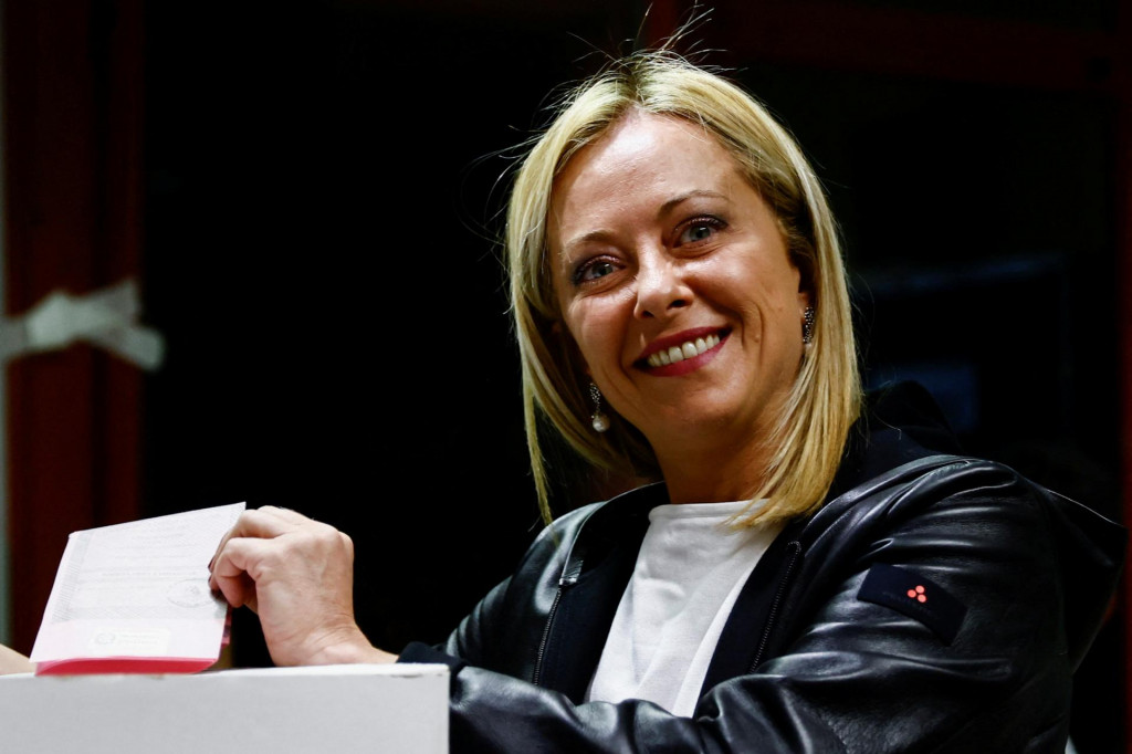 Líderka strany Bratia Talianska Giorgia Meloniová. FOTO: Reuters