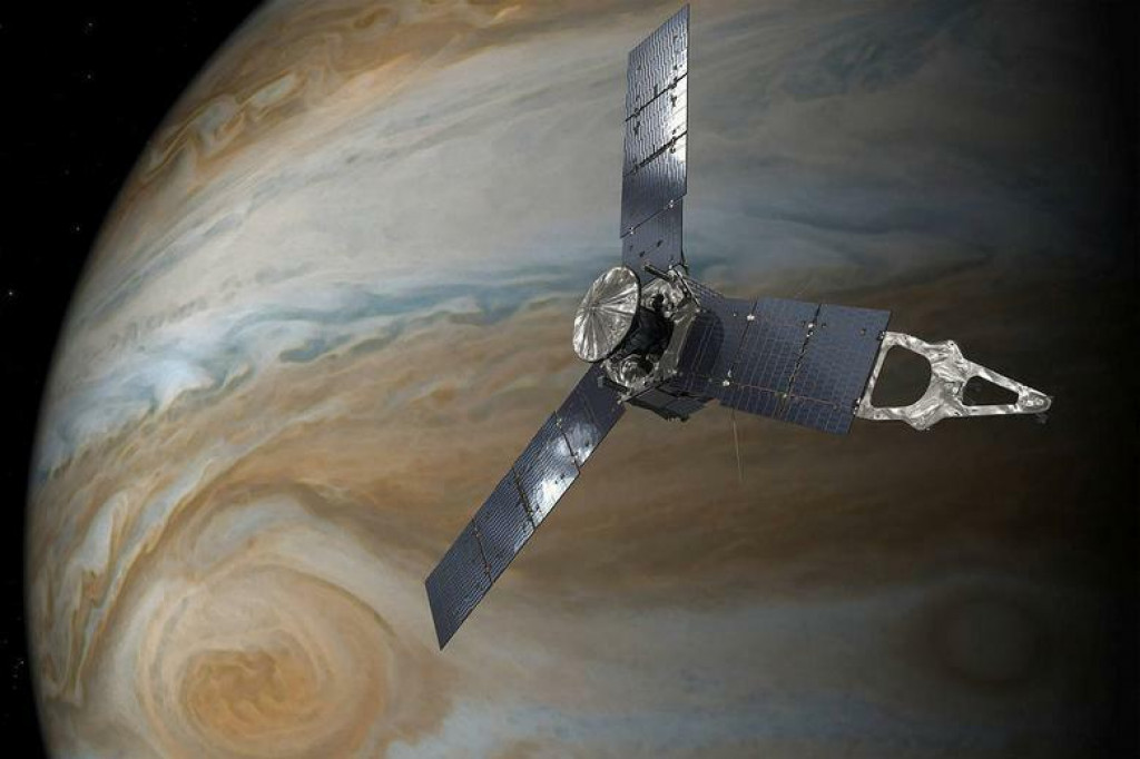 Najv&auml;č&scaron;ia plan&eacute;ta slnečnej s&uacute;stavy Jupiter. FOTO: Reuters