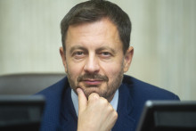 Predseda vlády Eduard Heger. FOTO: TASR/Jakub Kotian