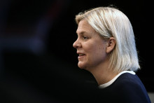 Švédska premiérka v demisii Magdalena Anderssonová. FOTO TASR/AP
