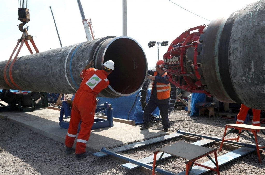 Putrubie plynovodu Nord Stream. FOTO: Reuters