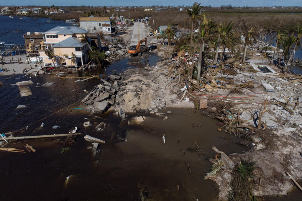 Pohľad na spúšť po hurikáne Ian v USA. FOTO: REUTERS