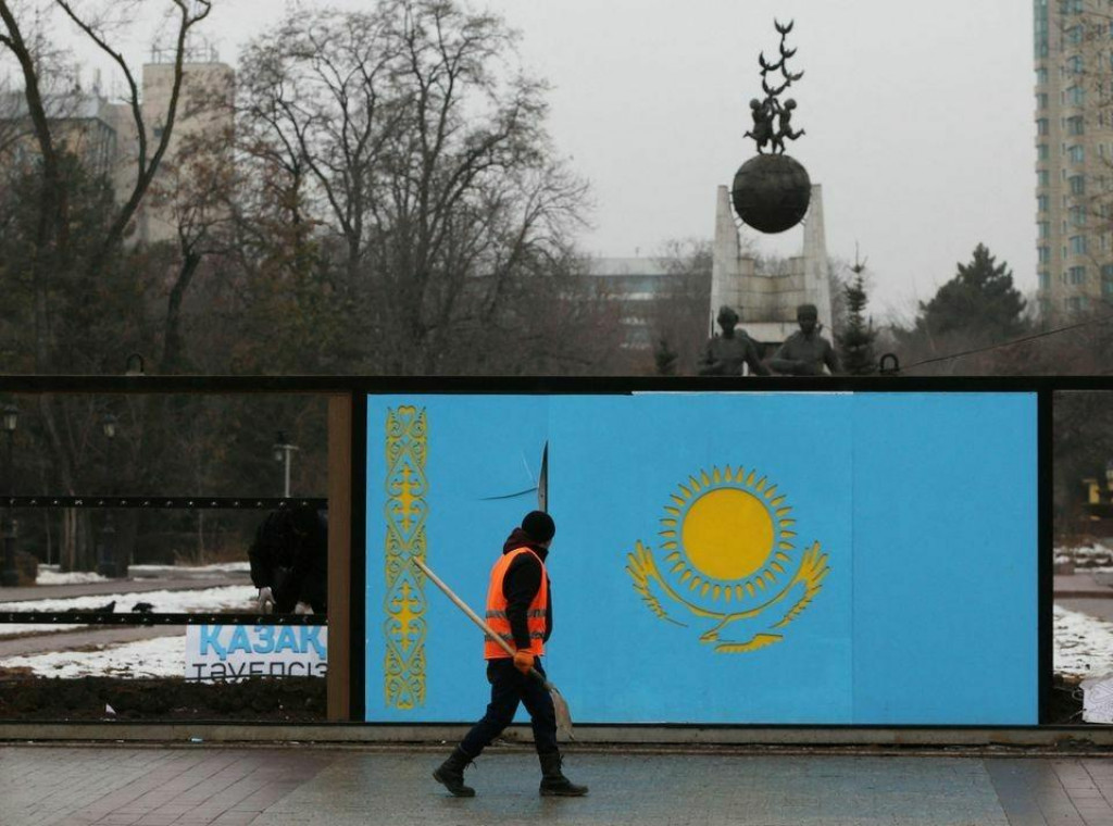 Zástava Kazachstanu. FOTO: REUTERS