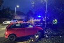Nehoda v Rovinke. FOTO: Facebook polície/Bratislavský kraj