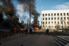 Zničené objekty na Ukrajine. FOTO: Reuters