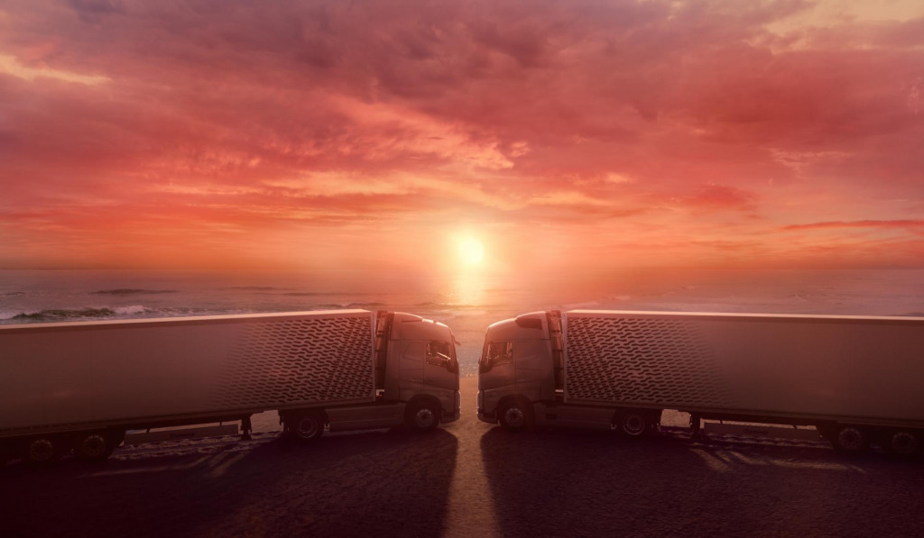 Nová kampaň ukazuje lásku medzi dvoma kamiónmi.