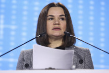Líderka bieloruskej opozície Sviatlana Cichanovská. FOTO: TASR/AP


