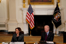 Americký prezident Joe Biden a viceprezidentka Kamala Harrisová. FOTO: Reuters