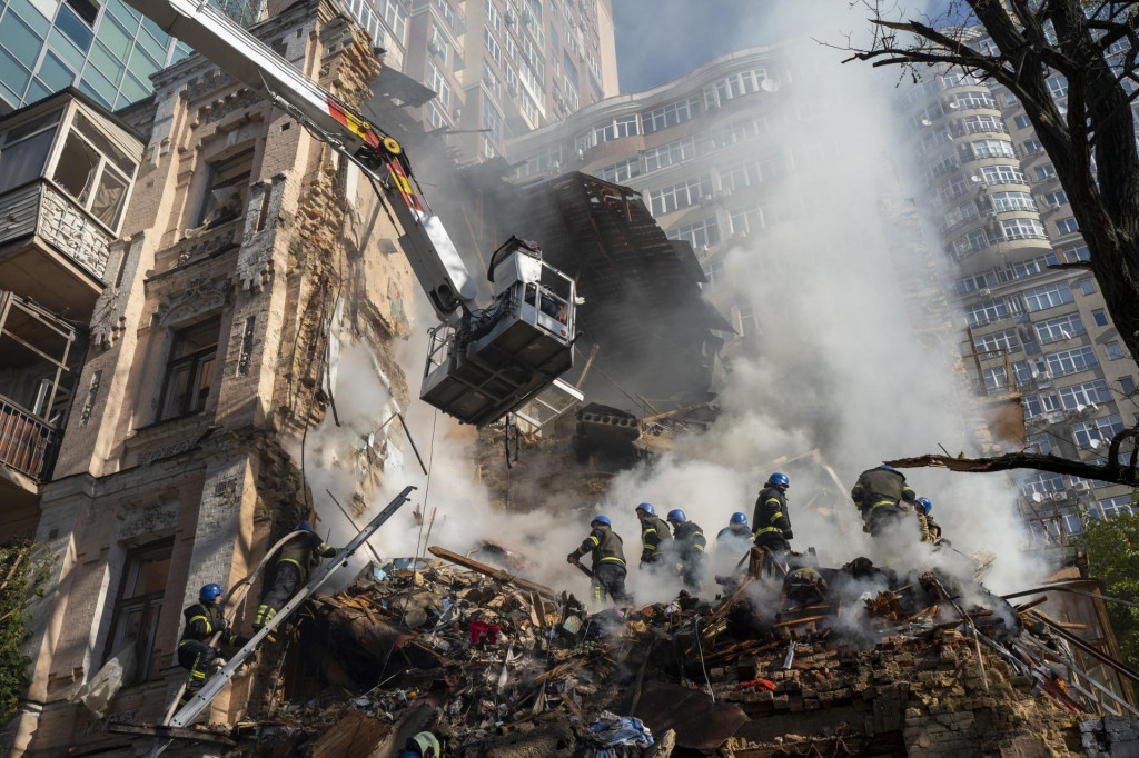Zničená budova, ilustračný obrázok. FOTO: TASR/AP

