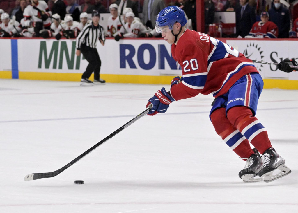 Hokejista Montrealu Canadiens Juraj Slafkovský. FOTO: USA Today