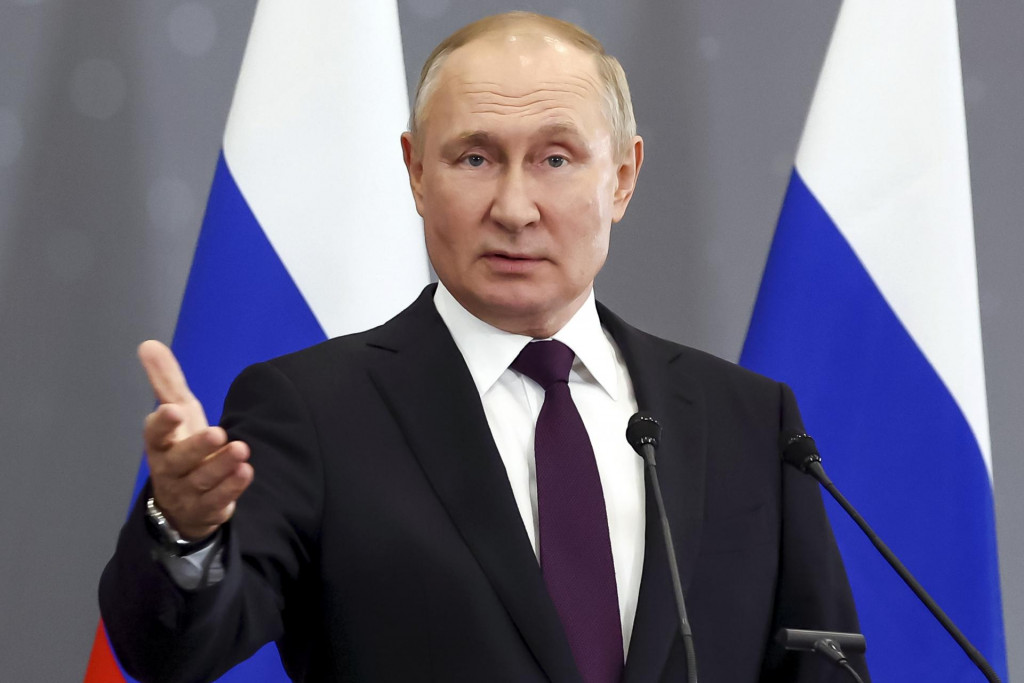 Ruský prezident Vladimir Putin počas. FOTO: TASR/AP
