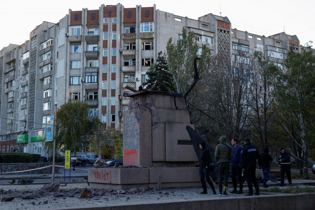Zničené budovy na Ukrajine. FOTO: Reuters