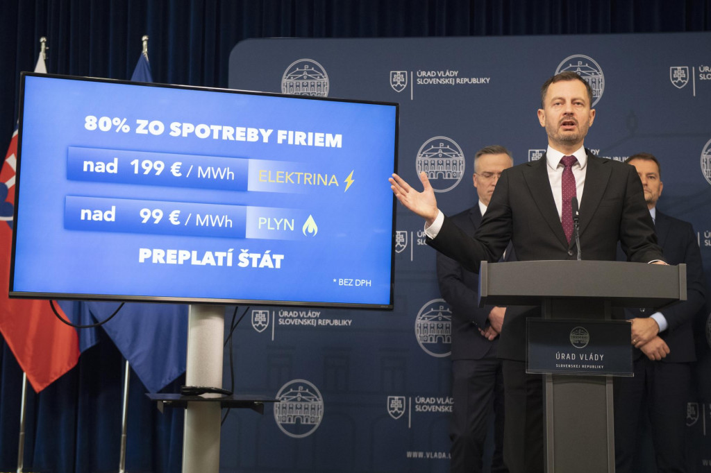 Predseda vl&aacute;dy Eduard Heger. FOTO: TASR/Pavel Neubauer