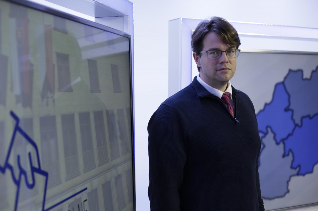 Kandid&aacute;t na prim&aacute;tora hlavn&eacute;ho mesta Martin Ml&yacute;nek. FOTO: HN/Filip Duffala