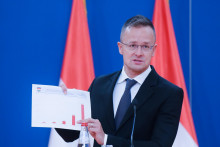 Šéf maďarskej diplomacie Péter Szijjártó. FOTO: TASR/Tanjug-Miloš Milivojevič
