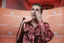 Dánska premiérka a predsedkyňa Sociálnodemokratickej strany Mette Frederiksenová. FOTO: TASR/AP