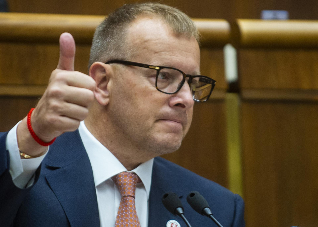 Predseda parlamentu Boris Koll&aacute;r. FOTO: TASR/Jakub Kotian
