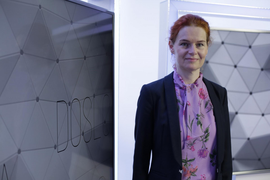 Gener&aacute;lna riaditeľka Sekcie Pl&aacute;nu obnovy a odolnosti na &Uacute;rade vl&aacute;dy SR L&iacute;via Va&scaron;&aacute;kov&aacute;. FOTO: HN/Marek Daňo