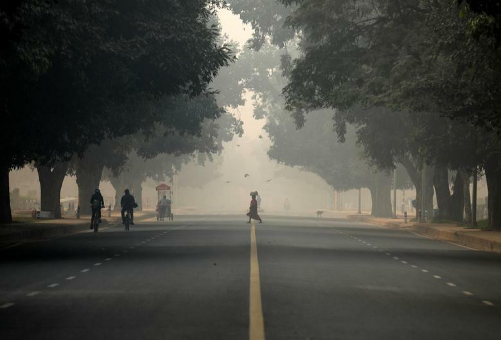 Smog v Dillí. FOTO: Reuters