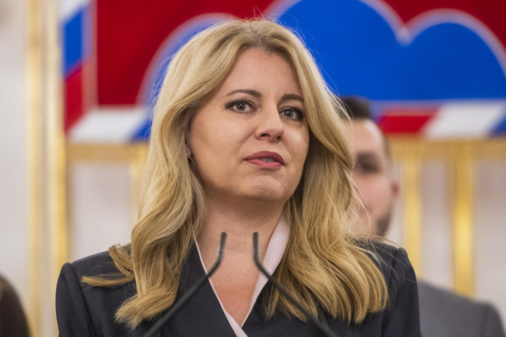 Pprezidetka Zuzana Čaputová počas tlačového vyhlásenia k referendu v Bratislave. FOTO: TASR/Jaroslav Novák